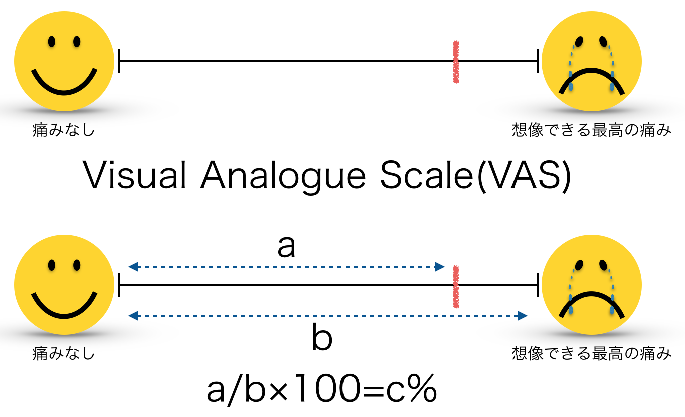 VAS:Visual Analog Scale